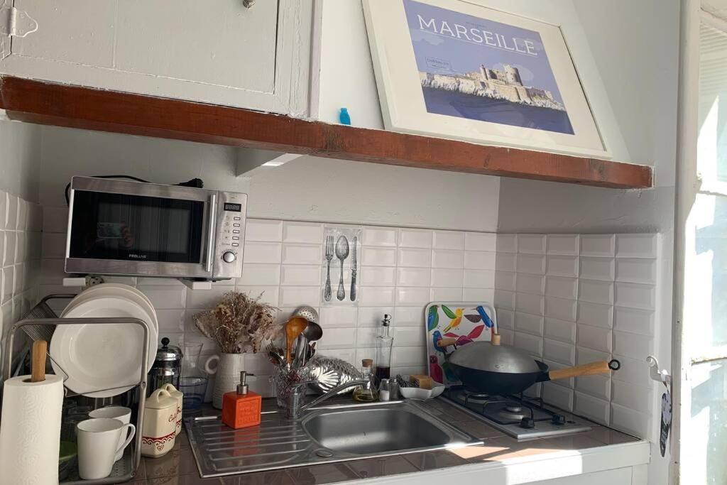 Charming Studio With Patio In The Heart Of Marseille Ngoại thất bức ảnh